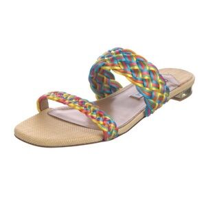 Aquazzura Multicolor Braided Sandals